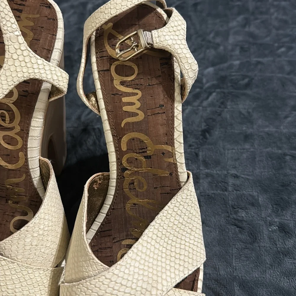 Sam Edelman Corbin Snake Print  Platform Shoes